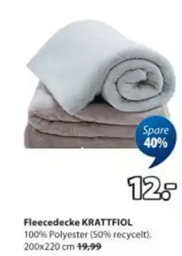 JYSK Fleecedecke krattfiol Angebot