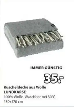 JYSK Kuscheldecke aus wolle lundkarse Angebot