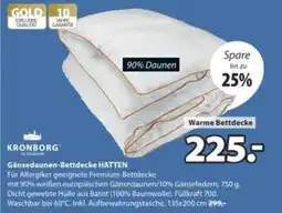 JYSK Gänsedaunen-bettdecke hatten Angebot