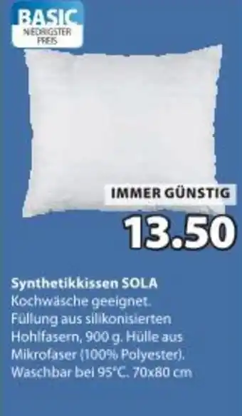 JYSK Synthetikkissen sola Angebot