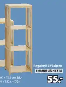 JYSK Regal mit 3 Fächern Angebot