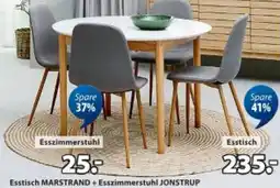 JYSK Esstisch marstrand + esszimmerstuhl jonstrup Angebot