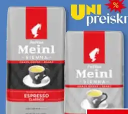 Unimarkt Julius Meinl Crema Espresso Angebot