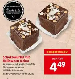 Interspar Schokowürfel mit Halloween Dekor Angebot