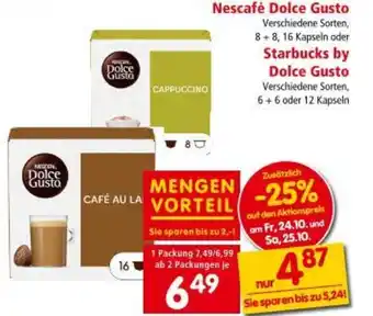 Nescafé Dolce Gusto oder Starbucks by Dolce Gusto