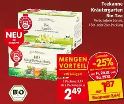 Interspar Teekanne Kräutergarten Bio Tee Angebot