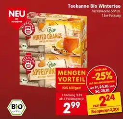 Interspar Teekanne Bio Wintertee Angebot