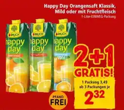 Interspar Happy Day Orangensaft Klassik, Mild oder mit Fruchtfleisch Angebot