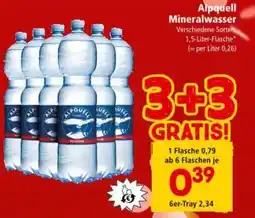 Interspar Alpquell Mineralwasser Angebot