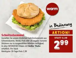 Interspar Schnitzelsemmel Angebot