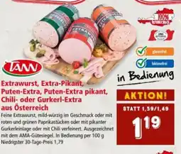Interspar Extrawurst, Extra-Pikant, Puten-Extra, Puten-Extra pikant, Chili- oder Gurkerl-Extra Angebot