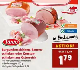 Interspar Burgunderschinken, Bauern- schinken oder Krusten- schinken Angebot