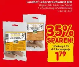 Interspar Landhof Leberstreichwurst Bits Angebot