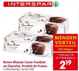 Interspar Bonne Maman Coeur Fondant au Chocolat, Produit de France Angebot