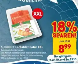 Interspar S-BUDGET Lachsfilet natur XXL Angebot