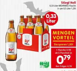 Interspar Stiegl Hell Angebot
