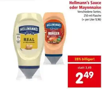 Interspar Hellmann's Sauce oder Mayonnaise Angebot