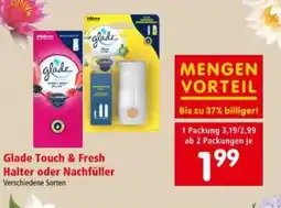 Interspar Glade Touch & Fresh Halter oder Nachfüller Angebot