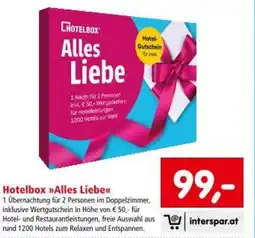 Interspar Hotelbox Alles Liebe Angebot