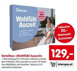 Interspar Hotelbox Wohlfühl Auszeit Angebot