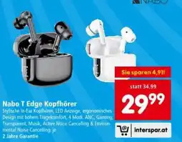 Interspar Nabo T Edge Kopfhörer Angebot