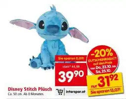 Interspar Disney Stitch Plüsch Angebot