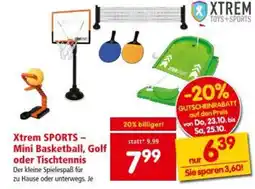 Interspar Xtrem SPORTS - Mini Basketball, Golf oder Tischtennis Angebot