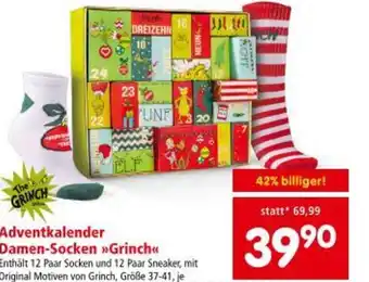 Interspar Adventkalender Damen-Socken Angebot