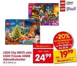 Interspar LEGO City oder LEGO Friends Adventkalender Angebot