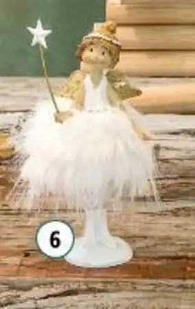 Interspar Engel mit Plüschrock in weiß Angebot