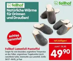 Interspar Fellhof Lammfell Pantoffel Angebot
