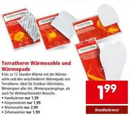 Interspar Terratherm Wärmesohle und Wärmepads Angebot