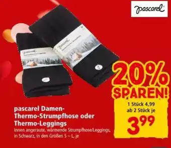 Interspar Pascarel damen thermo strumpfhose oder thermo-leggings Angebot