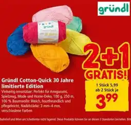 Interspar Gründl cotton-quick 30 jahre limitierte edition Angebot