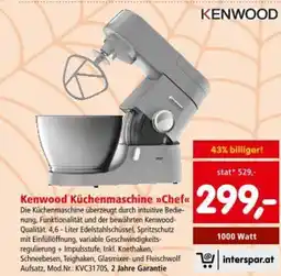 Interspar Kenwood küchenmaschine chef Angebot