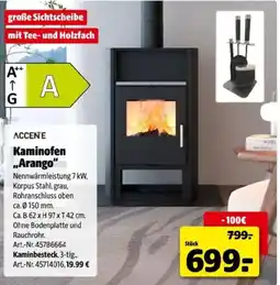 Hagebau Kaminofen arango Angebot