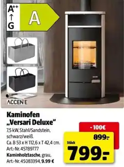 Hagebau Kaminholztasche Versari Deluxe Angebot