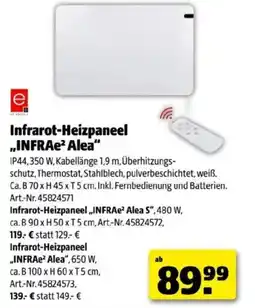 Hagebau Infrarot heizpaneel infrae alea Angebot