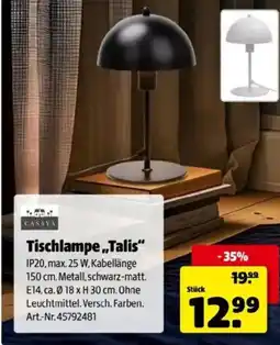 Hagebau Tischlampe talis Angebot