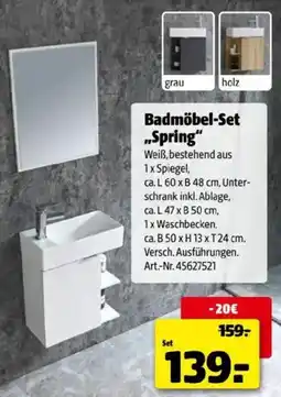 Hagebau Badmöbel set spring Angebot