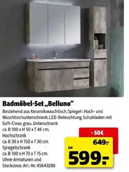 Hagebau Badmöbel-Set Belluno Angebot