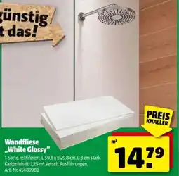 Hagebau Wandfliese white glossy Angebot