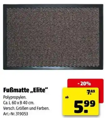 Hagebau Fußmatte elite Angebot