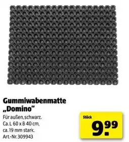 Hagebau Gummiwabenmatte domino Angebot