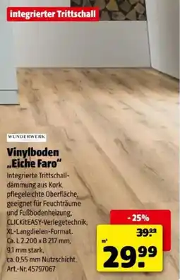 Hagebau Vinylboden eiche faro Angebot