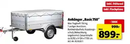 Hagebau Anhänger,,basic 750 Angebot
