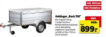 Hagebau Anhänger,,basic 750 Angebot