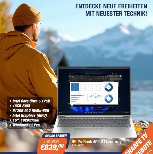 e-tec Hp probook 460 g11(bc1s8es) Angebot