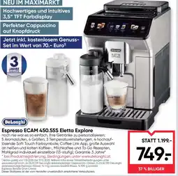 Maximarkt Espresso ECAM 450.55S Eletta Explore Angebot