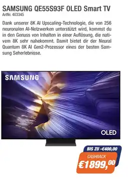e-tec Samsung qe55s93f oled smart tv Angebot